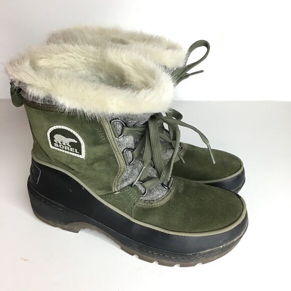 Sorel Sz 7 Green Boots - Picture 4 of 8